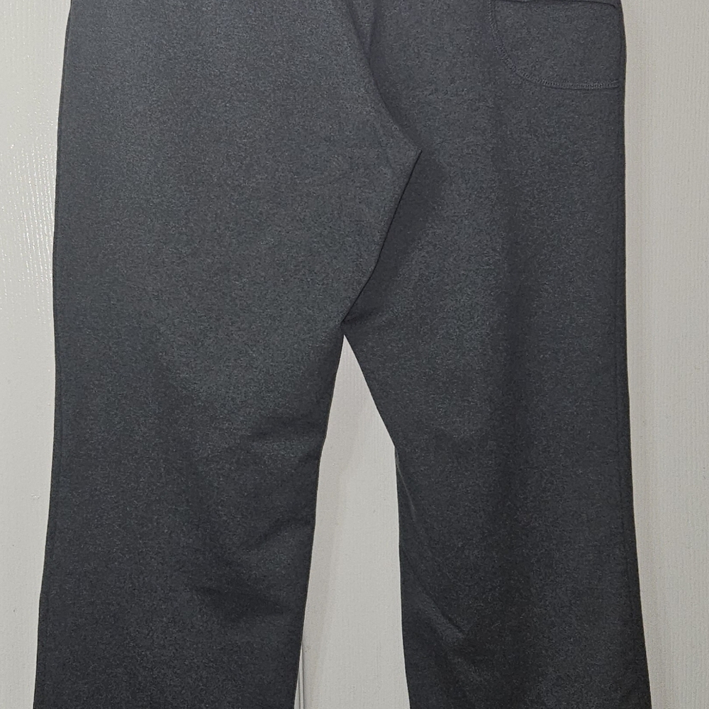 LANDS' END Stretch Pull On Athleiture Gray Wide Leg Crap Pants Size XS/P (2-4) - Picture 3 of 5